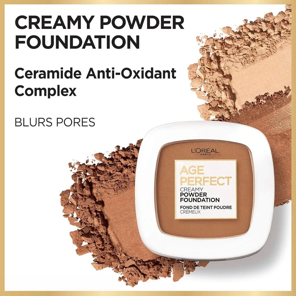 NWT L’Oréal Paris Age Perfect Creamy Powder Foundation 360 Sienna